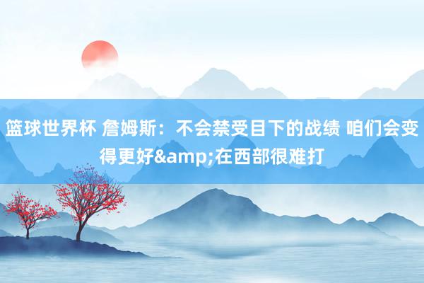 篮球世界杯 詹姆斯：不会禁受目下的战绩 咱们会变得更好&在西部很难打